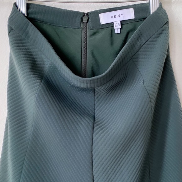 REISS Dark Green Midi Skirt - Size 0 - Picture 10 of 12